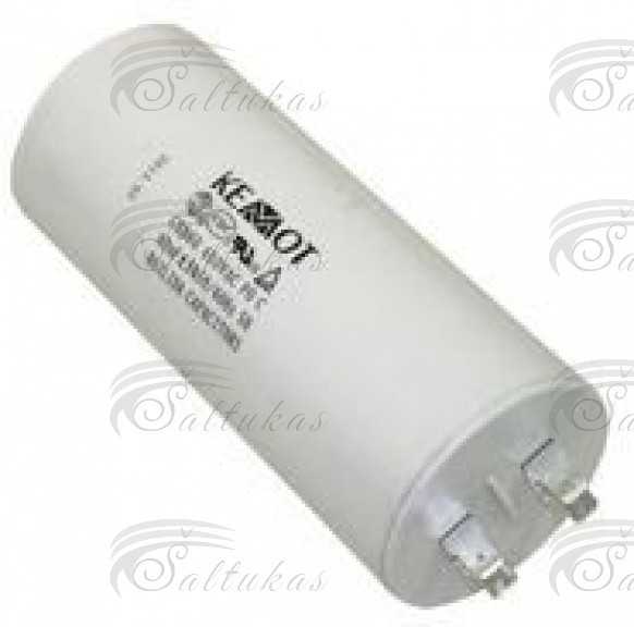 Kondensatorius 80µF (mikrofaradai), 450-500 V, 2 kontanktų, SC1121 Конденсаторы