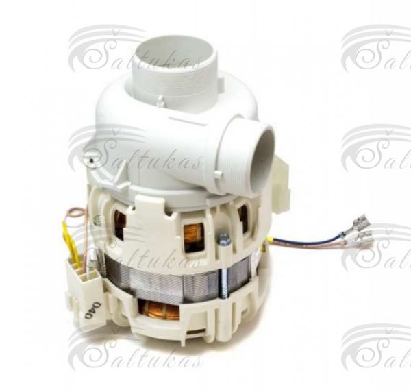 Indaplovės siurblys AEG, ELECTROLUX, ZANUSSI, 4+2 kont., Ø40mm padavimas, Ø34mm išmetimas, 3µF, 230V, 50Hz.EE267M RECIRCULATION PUMP MOTOR