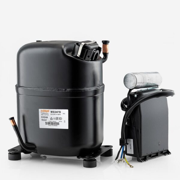 Cubigel MS34FB-V, R404A, R507, 230 В/50 Гц, (при -20 градусах. C, 2111W) (при -30°. С, 1146W)