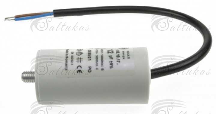 Kondensatorius 12µF (mikrofaradai), 450-500V, SC1170 Конденсаторы
