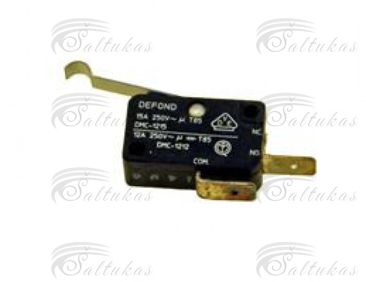 Universalus jungiklis 15A, 250V, išmatavimai mm. 28X16X9,5 , 2 kontaktai. Микроактиваторы