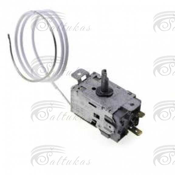 Šaldytuvo termostatas ATEA A130014 , 3 kontakatai, kapiliaro ilgis 800mm (Ranco K59L2003, ATEA C30114, Danfoss 077B6419PD),  max +5/-27,5°C, Min +5/-14°C Автомобильные детали холодильных морозильников для бытового промышленного холодильного оборудования