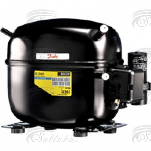 Šaldytuvo kompresorius DANFOSS, SC15GH, HBP — R134a, 220-240V/1/50/60/ Hz, prie -10°C — 559W, (nuo +20°C iki -10°C) Компрессоры для бытовых холодильников