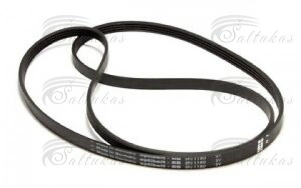 Skalbimo mašinos dirželis 1180 J4 EL BOCH SIEMENS HUTCHINSON.1180J4EL/MA POLY V BELT, ELASTISCH