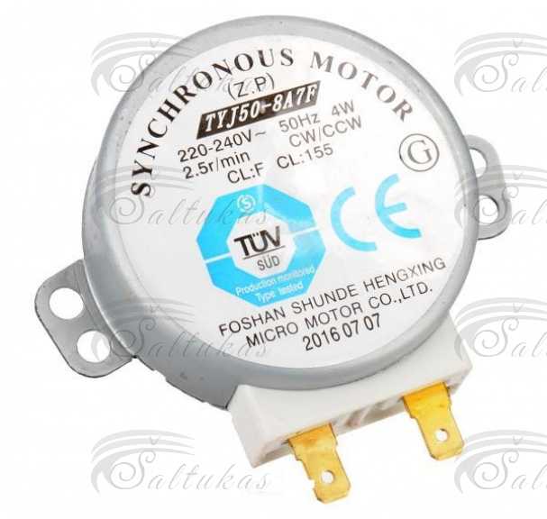 Mikro bangų krosnelės varikliukas SHARP, 4W, 220-240V, TYJ50-8A7F Двигатели микроволновых печей