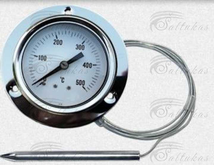Termometras, skalė d=60mm, 0-600°C, 1500mm Инструменты, химические средства по уходу Детали для бороды и другое оборудование