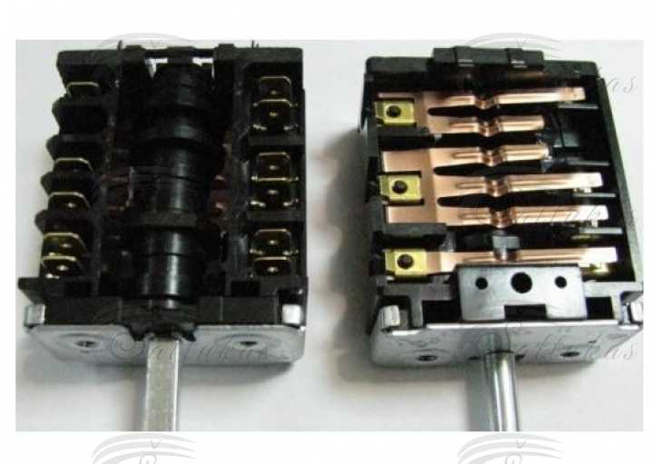 Perjungėjas viryklei 5 padėčių, HANSA, AMICA, UNIVERSALE, jungtis termostatui (nesisuka ratu) Выключатели для электроплит, выключатели таймеры
