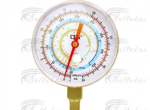 Aukšto slėgio manometras SH, R134a, R404A, R407C, R22, skalė d=80mm