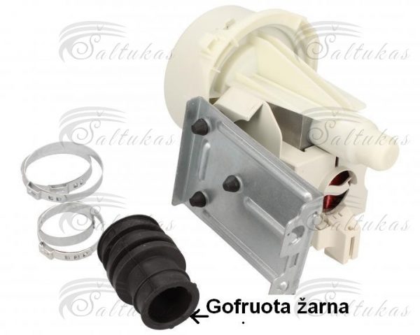 Indaplovės ARISTON, INDESIT, WHIRLPOOL, BAUKNECHT cirkuliacinis siurblys (variklis), 65W, 230V, 40/27mm, Hanning, orig.