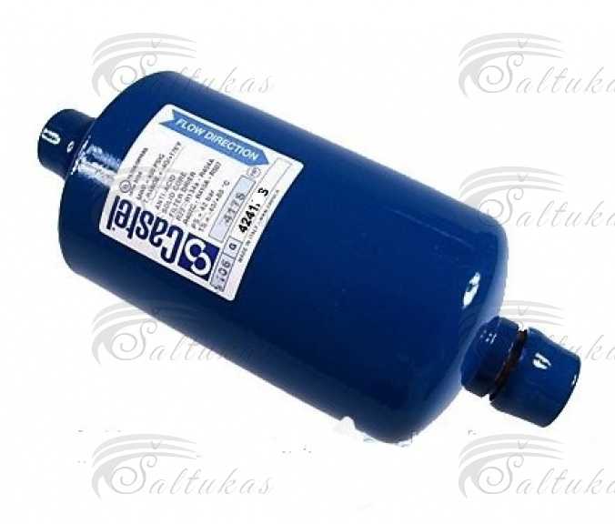 Filtras CASTEL 4208/4S, ANTI-ACID, 084, 1/2» ODS, privirinamas Фильтры для промышленных холодильников, их гайки
