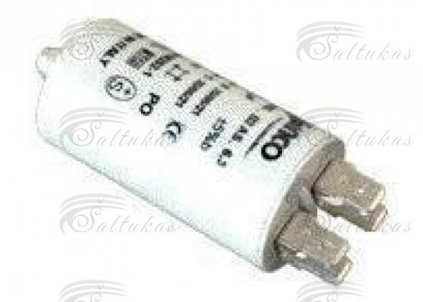 Kondensatorius 5µF (mikrofaradai), 450 - 500V, 4x kontaktai + varžtas