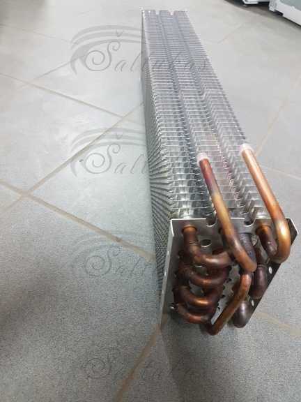 Pramoninio šaldytuvo išgarintojas R404A, 210W, 14 vamzdelių, 110x175x750mm, 2,62 m² Испарители промышленных холодильников
