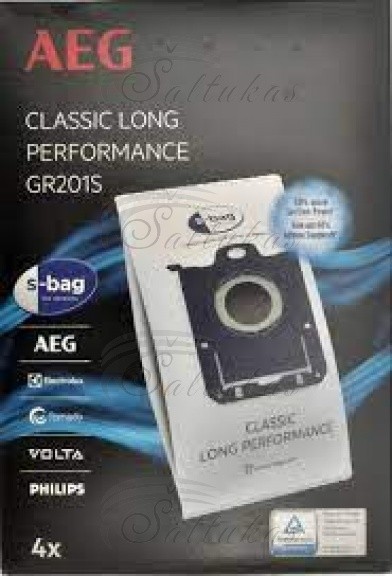 DS maišeliai AEG, ELECTROLUX, PHILIPS, TORNADO, VOLTA, S-Bag, 4 vnt Щетки, шланги, гепафильтры и мешки для пылесосов