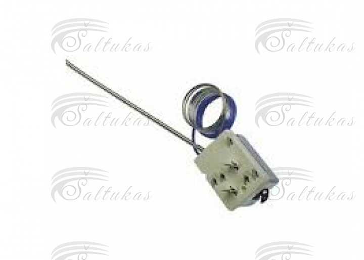 Elektrinės viryklės ELECTROLUX / AEG termoreguliatorius, kapiliarinio vamzdelio ilgis: 840mm, jungtis: 6,3mm, AMP, Jutiklio storis: 3,03mm, Reguliavimas: 1 polių, Temperatūra: 103°C, Temperatūra 2: 280°C, Perjungimo įtampa Maks.: 240V Терморегуляторы и термопары для электроплит