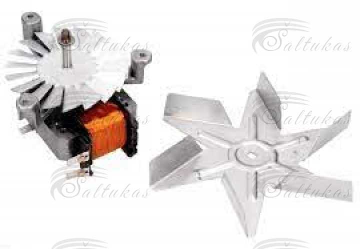 Convection oven fan Hotpoint, Whirlpool,Indesit,Ariston (482000022697) C00078421 220-240 V/50HZ,orig. Вентиляторы духовки, гриль, двигатели и крылья