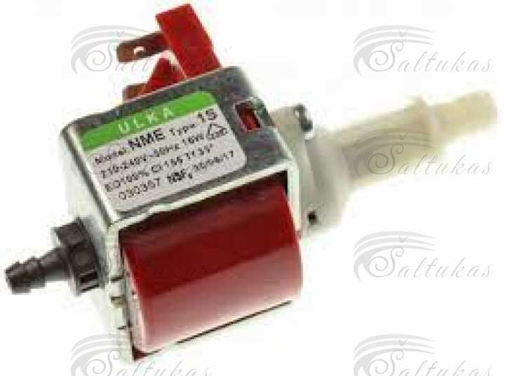 Vandens siurblys kavos aparatui ULKA, NME1S, 16W, 180cc/min, maksimalus slėgis 3,2bar, 33DSB Клапаны, прессы, соединители, датчики давления, муфты и другие детали кофемашин