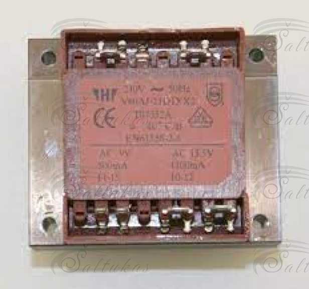 Кофемашина JURA трансформаторная, для моделей серий C, E, F, J, S, X, Z, IN-230V, OUT-9V / 15.5V Клапаны, прессы, соединители, датчики давления, муфты и другие детали кофемашин