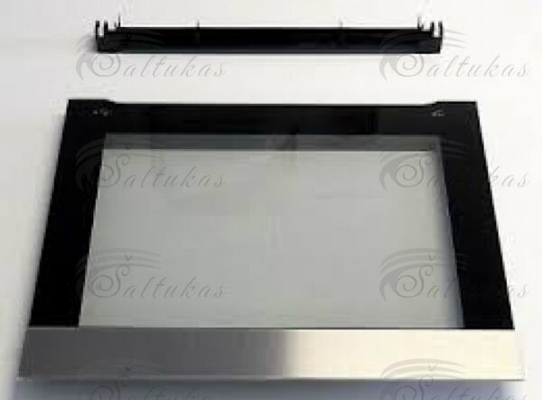 Elektrinės orkaitės ELECTROLUX / AEG priekinis stiklas 591,5x470 mm,komplekte su viršutine plasmase rėmo ,orig