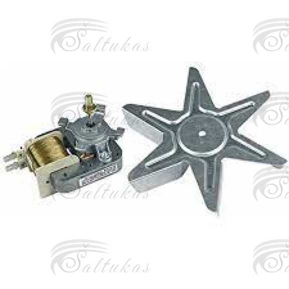 Orkaitės WHILRPOOL, BAUKNECHT, ARSITON, INDESIT ventiliatorius, 230V, 50Hz, 22W, sparnuotės Ø150mm Вентиляторы духовки, гриль, двигатели и крылья