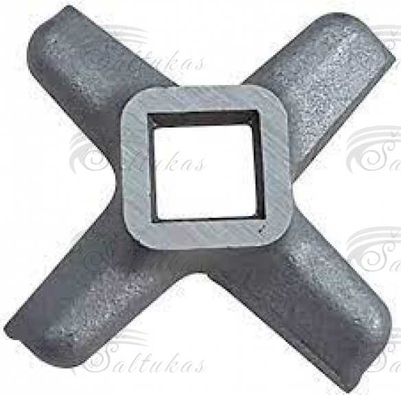 Peilis mėsmalei BOSCH, SIEMENS, ZELMER, PHILIPS, GORENJE, VITEK, diametras — 45mm, vidinė skylė 9x9mm Детали мясорубки