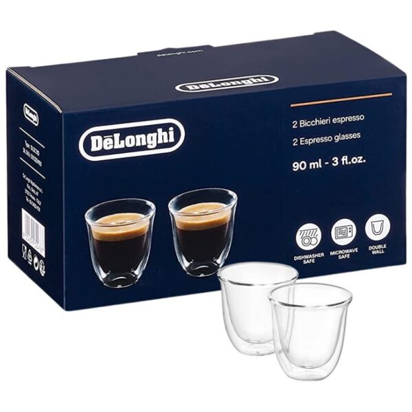 Набор термостаканов для эспрессо (2 шт) DELONGHI, емкость один стакан - 60мл — изображение 2