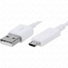 Mobile phone Samsung round cable, cable galas_1: USB-2.0-A-plug, cable galas_2: micro-USB-2.0-B plug, 1.8 m, white Аккумуляторы для телефонов, чехлы для видеокамер, защитные очки и другие детали