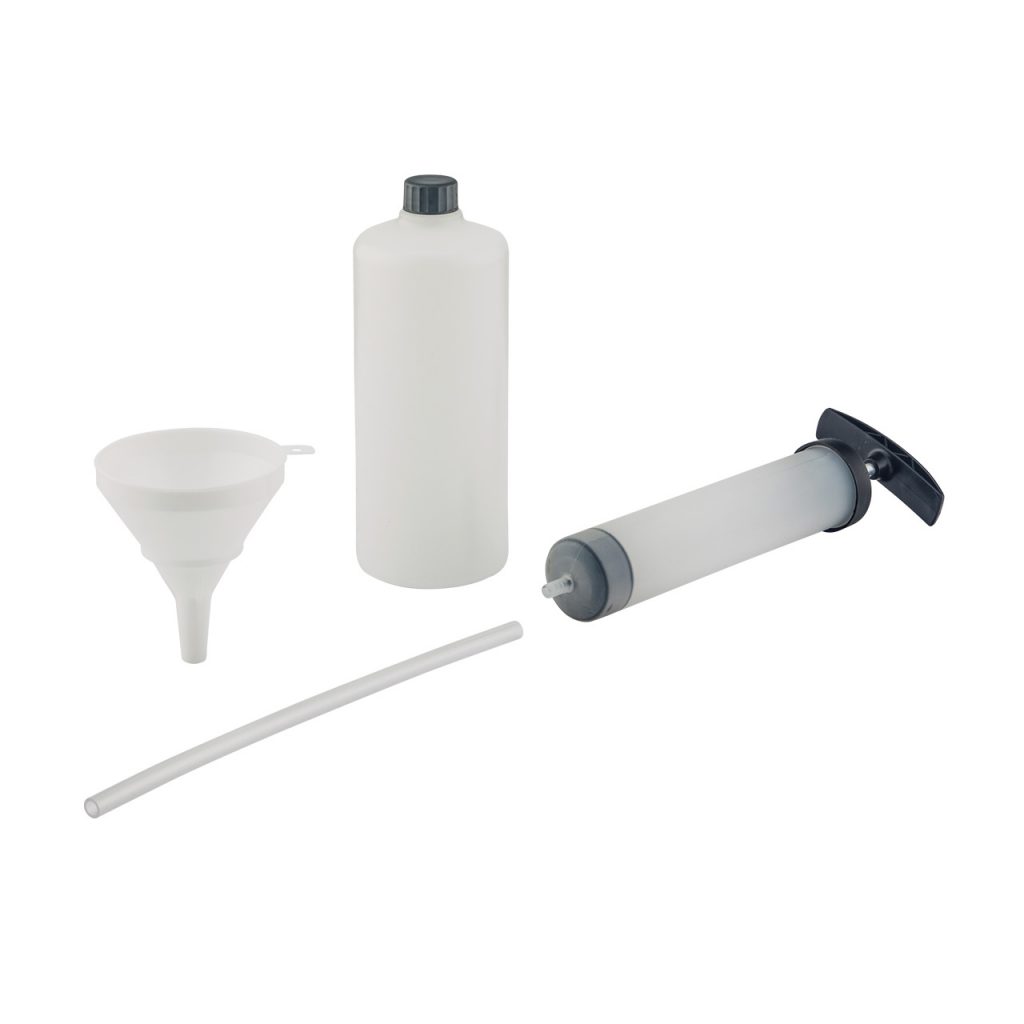 Комплект для обслуживания моторного масла AL-KO (3 шт. со всасывающим насосом, баком и воронкой) AL-KO, BOSCH ROTAK, GARDENA Запасные части для триммеров, триммеров, пил, водяных насосов и гидрофоров