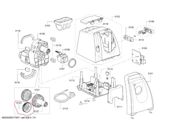 Мясорубка BOSCH/SIEMENS с редуктором зубчатый orig — изображение 3