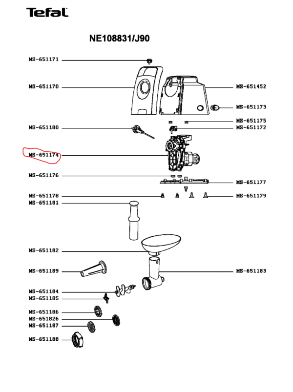 Мясорубка TEFAL,мотор MOULINEX в комплекте,LinkPlus HC7025 220-240В 50Гц Cl.155 — изображение 3