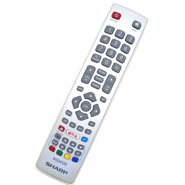 Пульт дистанционного управления SHARP для телевизора. DM-1829 RC SHP/WEEE/SILVER/SLIM/IR/SMART/NETFL/D