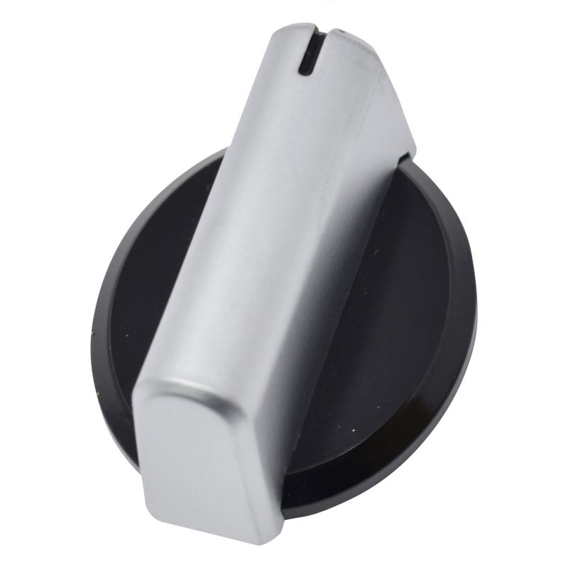 Ручка газовой варочной панели BAUMATIC,CANDY/HOOVER, ЧЕРНАЯ/СЕРЕБРИСТАЯ Ручки и дверные ручки для электрических и газовых духовых шкафов