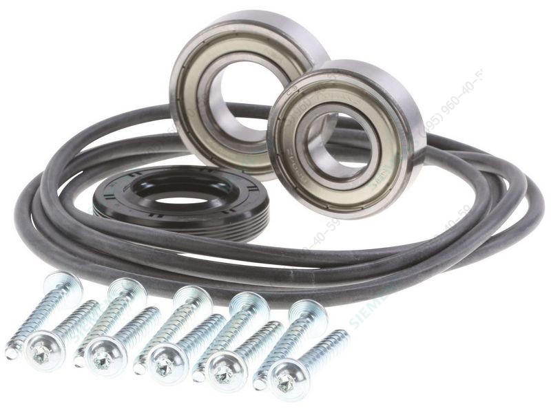 Комплект подшипников bosch/SIEMENS, сальник, винты с прокладкой. Подшипники 6205,6306,salnik 35X72X10/12,ориг. Подшипники для стиральных машин