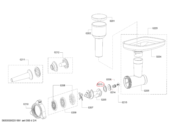 Мясорубка BOSCH/SIEMENS змейчатая прокладка, 37х27 мм — изображение 6