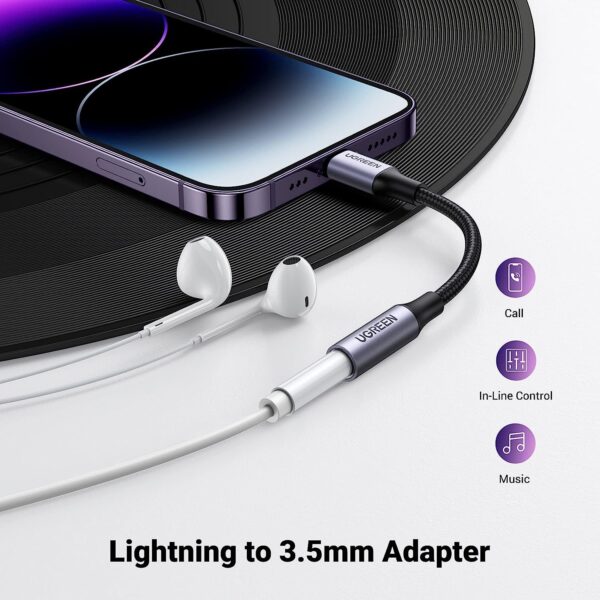 Адаптер LIGHTNING на слот 3,5 мм. АДАПТЕР APPLE MMX62ZM/A LIGHTNING НА РАЗЪЕМ ДЛЯ НАУШНИКОВ 3,5 ММ — изображение 3