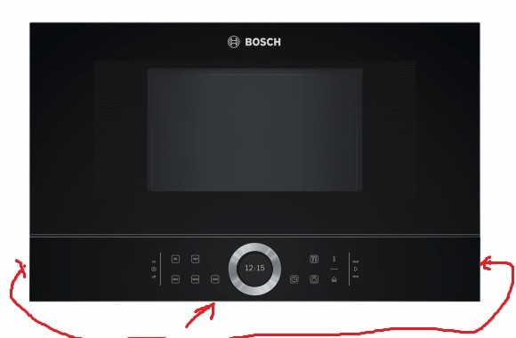 Микроволновая печь BOSCH/SIEMENS панельная направляющая Защита крюков предохранителей микроволновой печи и другие детали