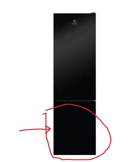 Electrolux / AEG bottom new door with glass Прокладки для дверей холодильников и т.д.