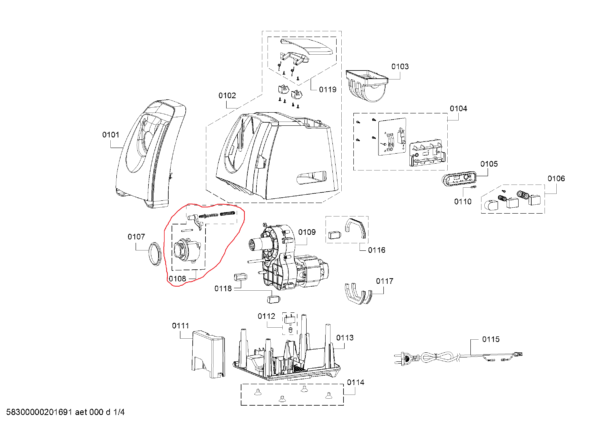 Держатель мясорубки Bosch/SIEMENS — изображение 3