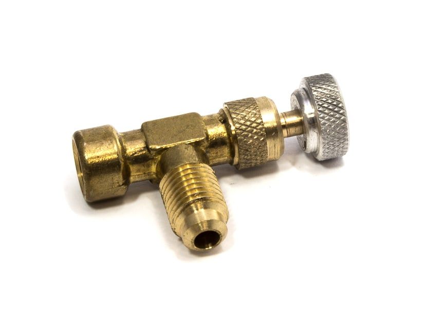 Фреоновый клапан R600a (R-134a) — 1/8» NPT Fx1/4м Автомобильные детали холодильных морозильников для бытового промышленного холодильного оборудования
