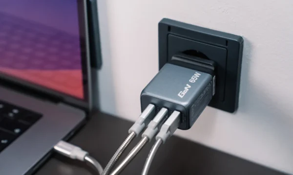 GNC-65 GNC-65 GAN Зарядное устройство 65 Вт ЕС/Великобритания/США, 2 X USB-C/1X USB-A. — изображение 4