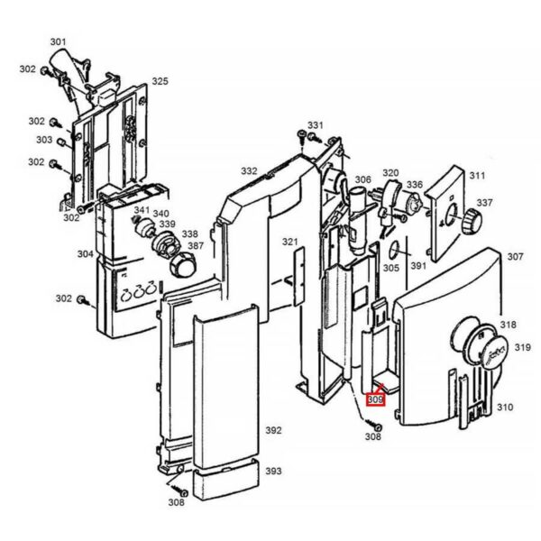 Воронка кофемашины JURA. НОСИК ДЛЯ КОФЕ JURA C5, C9 — изображение 4