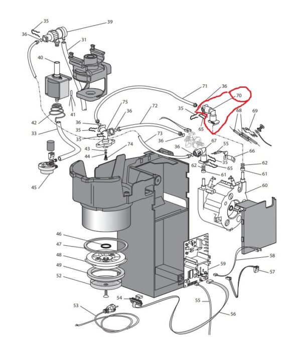 Kavos aparato DELONGHI boilerio jungtis. CONNECTION, ANGLED, 90 (PPS) NATURAL — изображение 3