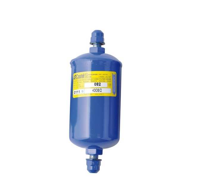 Filtras CASTEL CASTEL 4308/4, 084, 1/2″ SAE, prisukamas Фильтры для промышленных холодильников, их гайки