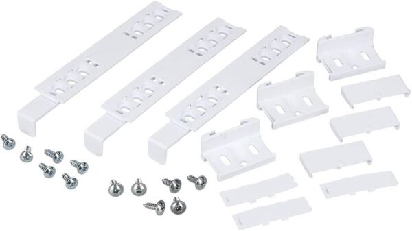 Šaldytuvo BEKO/GRUNDIG/ARCELIK fasado montavimo komplektas. MINIKIT DOOR SLIDERS L54315 BI B18