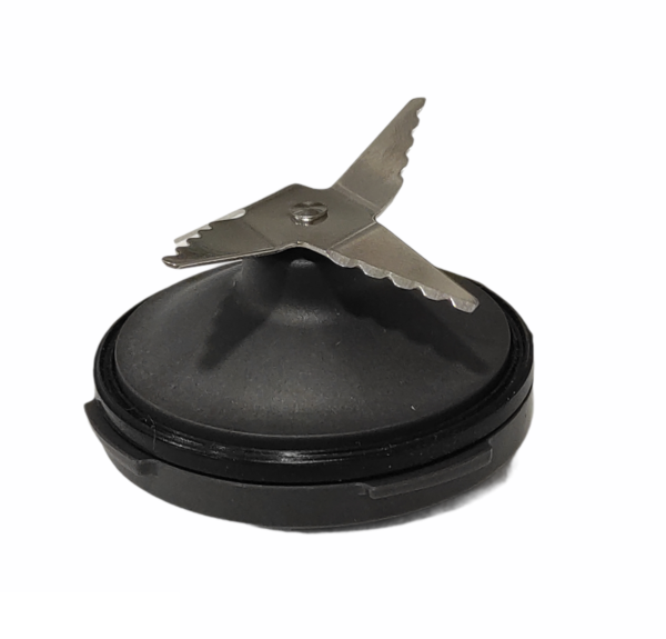 Virtuvinio kombaino PHILIPS smulkintuvo (blenderio) peiliukas, peiliuko fiksavimo į indą diametras - 61/67mm, tamsiai pilkas, be tarpinės, HR7773, HR7776, HR7777, HR7778, orig.