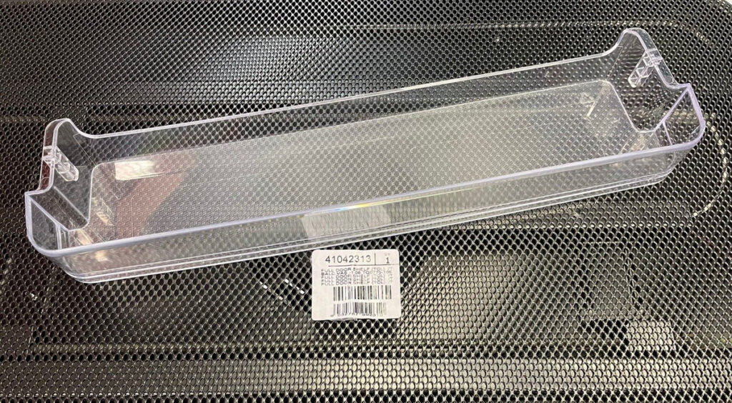 Šaldytuvo CANDY/HOOVER viršutinė ,vidurinė durų lentyna,435x100x50 mm,orig Держатели для бытовых холодильников, выдвижных ящиков, полок и других пластиковых деталей