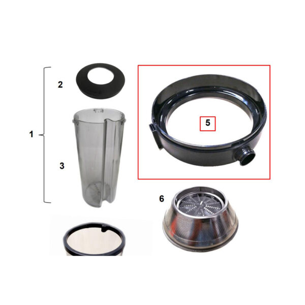 Sulčiaspaudės PHILIPS užraktas. CP0439/01 JUICE COLLECTOR SEALING RING — изображение 2