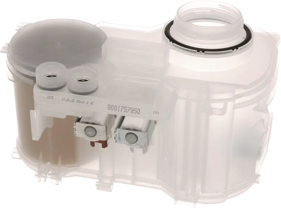 Indaplovės BOSCH/SIEMENS dozatorius. WATER SOFTENER COMPLETE, WITH RAW WATER VALVE Различные части монтажа фасада посудомоечных машин, диспенсеров и т.д.