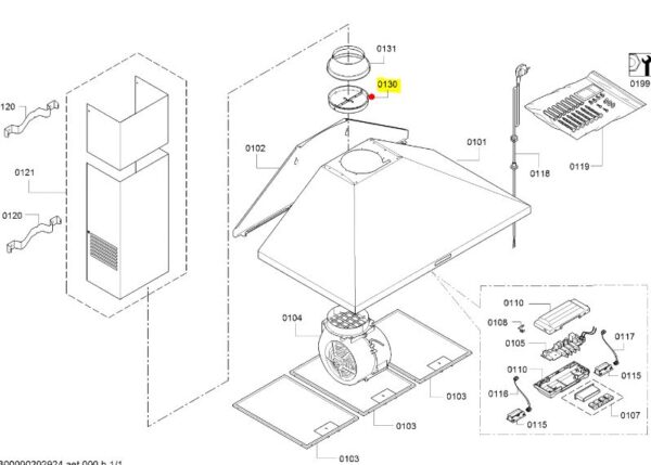 Gartraukio BOSCH/SIEMENS oro sklendė. ONE-WAY FLAP NOMINAL WIDTH 150MM — изображение 3
