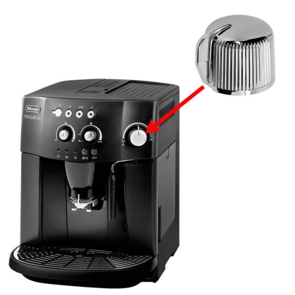 Kavos aparato DELONGHI garo reguliavimo rankenėlė, chromuota, orig. KNOB STEAM CHROME — изображение 3