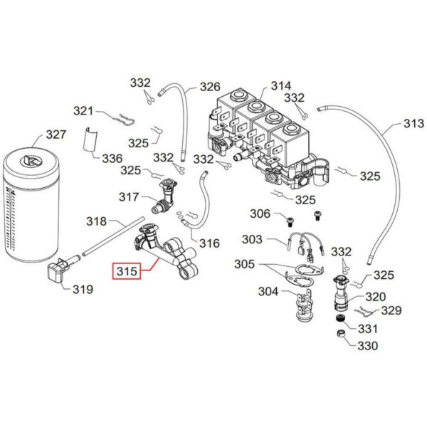 Kavos aparato SAECO jungtis. PIN OF BOILER CONNECTOR STLR — изображение 2